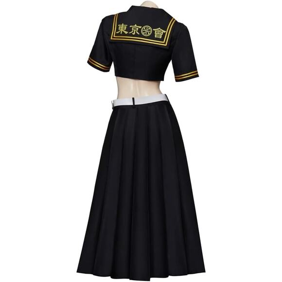 Anime Costume JK Suit Student Uniform Black Skirt Halloween Outfit, Size Large - Picture 4 of 6